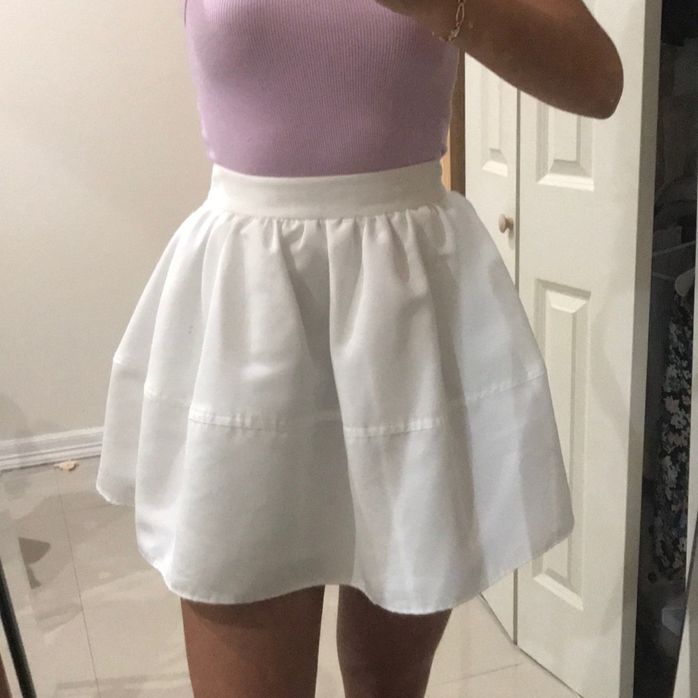 White skirt
